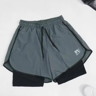 Quần Đùi Nam Thể Thao 2 Lớp Tập Gym Chạy Bộ Bơi Lội Chống Lộ Co Giãn Thoải Mái Thoáng Khí