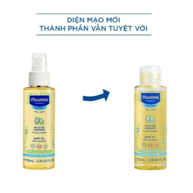 Dầu massa MUSTELA Massage Oil With Avocado 100ml