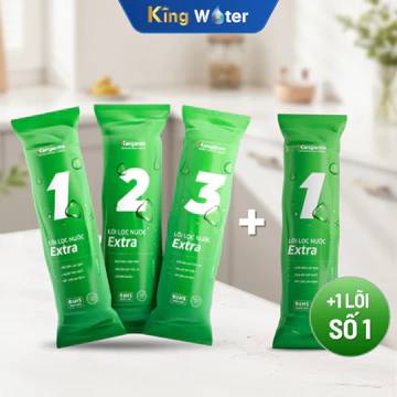 [HỎA TỐC] Combo 04 Lõi Thô Kangaroo Extra 123 + Lõi Số 01 Cho Máy Lọc Nước Kangaroo, Máy Lọc Nước RO