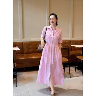 váy kẻ hồng