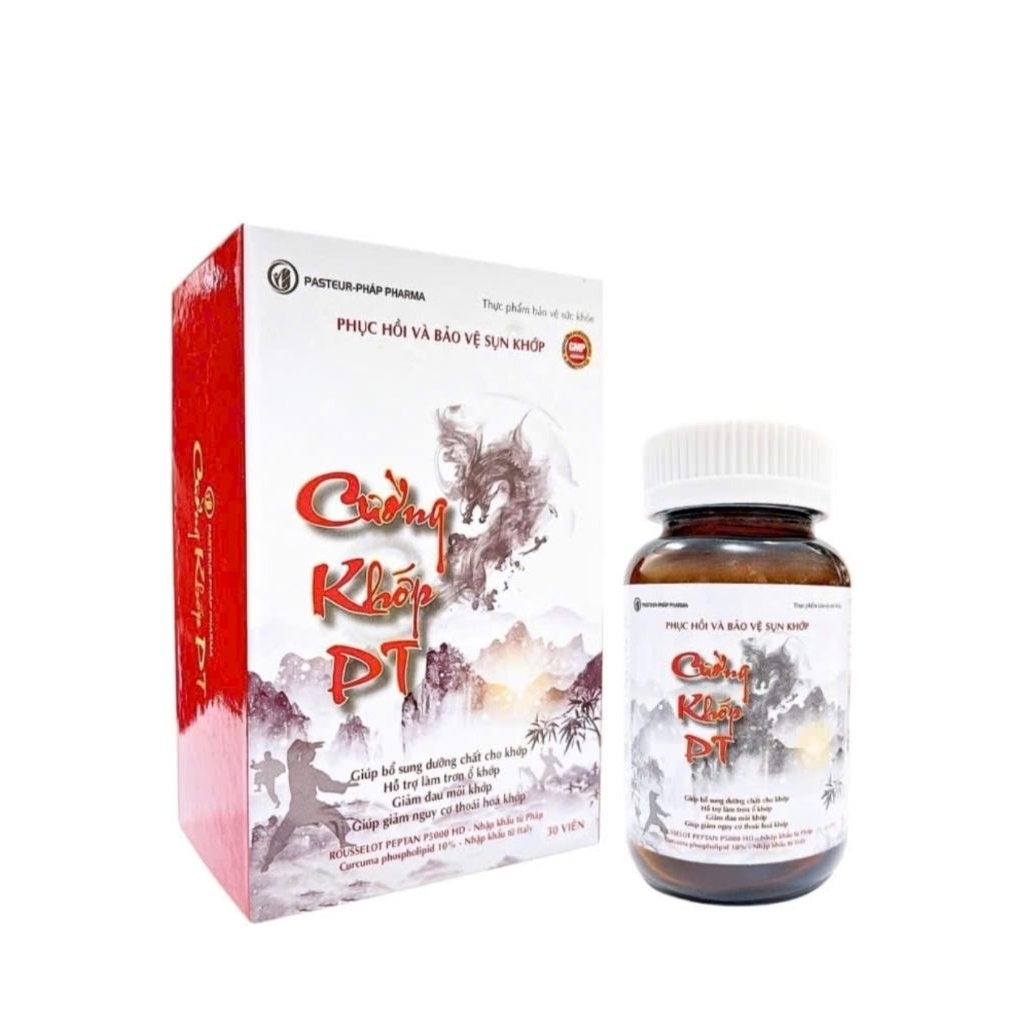 Viên uống bổ sung dưỡng chất cho khớp, giảm đau mỏi khớp nguy cơ thoái hóa khớp, tê bì chân tay  PT [ hộp 30 viên ]