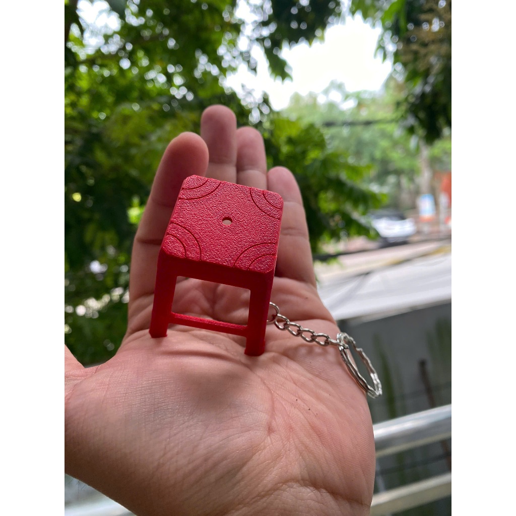 Móc Khoá Ghế Nhựa 3D - Mang Tuổi Thơ Trở Lại - Móc Khoá Tuổi Thơ - Móc Chìa Khoá, Balo, Túi Xách