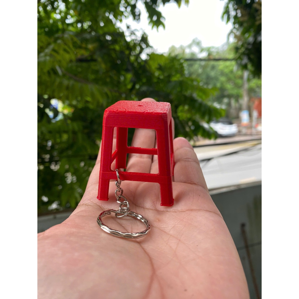 Móc Khoá Ghế Nhựa 3D - Mang Tuổi Thơ Trở Lại - Móc Khoá Tuổi Thơ - Móc Chìa Khoá, Balo, Túi Xách