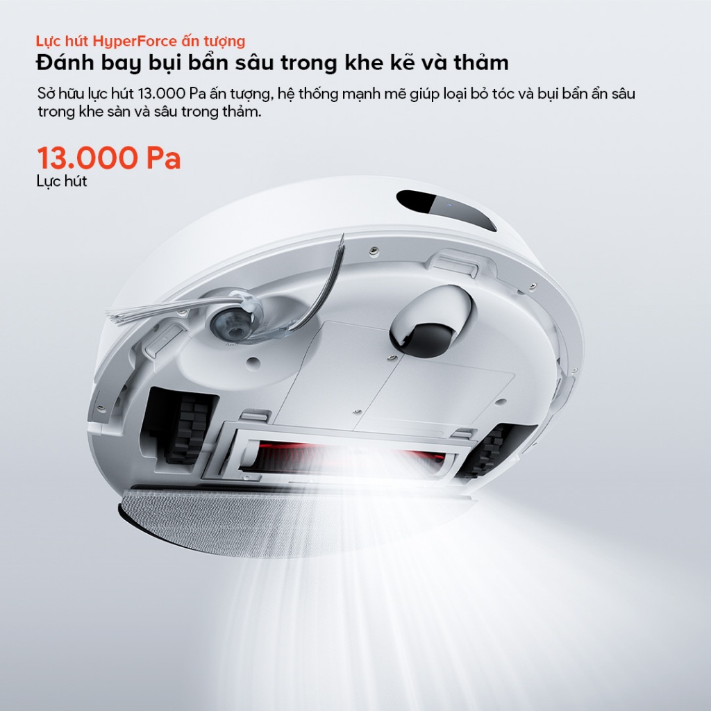 Robot hút bụi lau nhà Roborock Q7 Pro Max lực hút 13 000Pa, Thiết kế chống rối