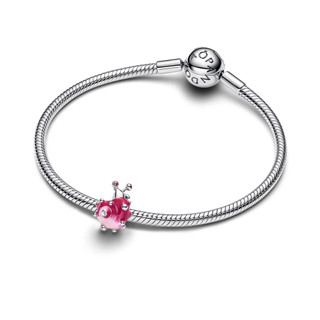 Charm Bạc Pandora Chú Ốc Sên Hồng Kiên Định