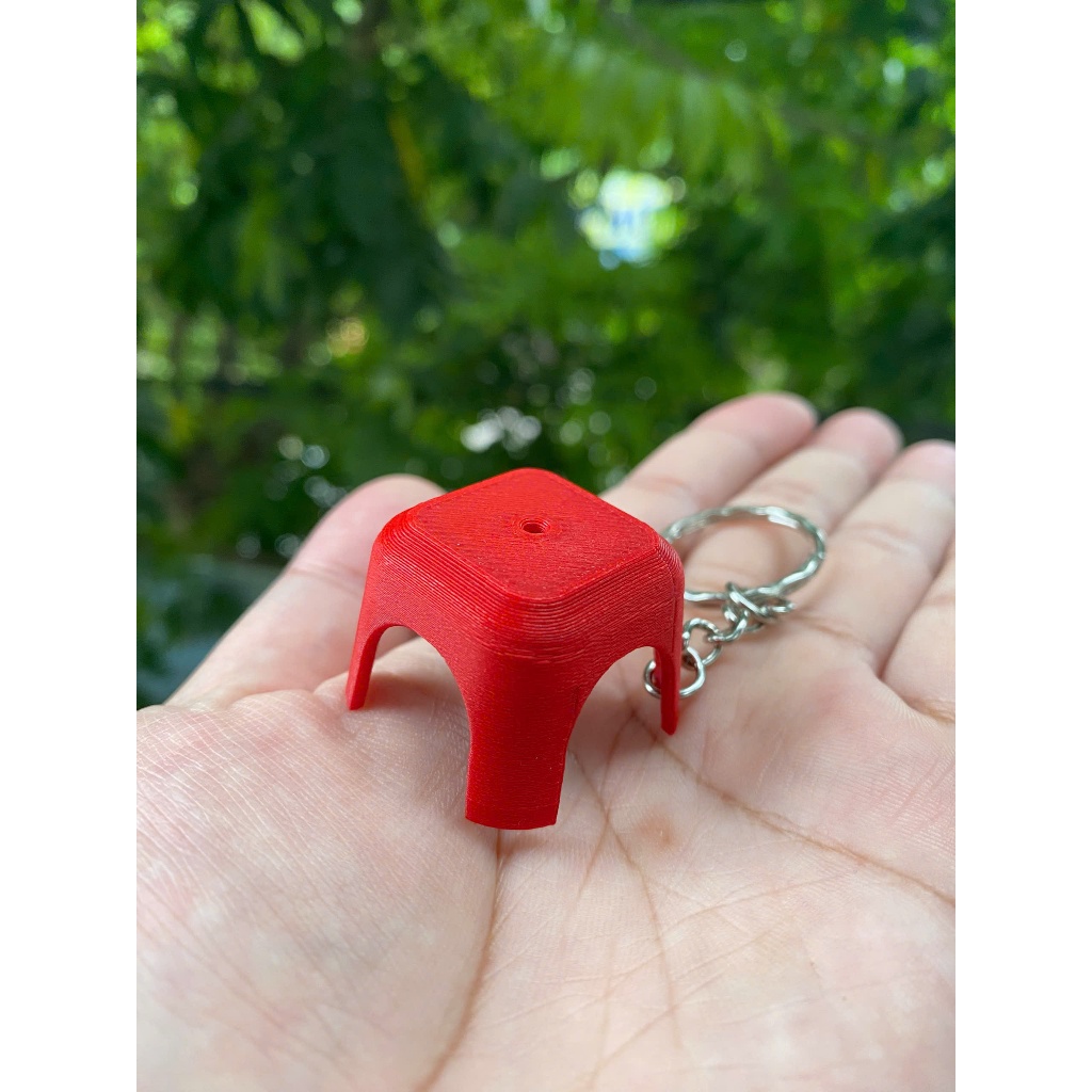 Móc Khoá Ghế Nhựa 3D - Móc Khoá Tuổi Thơ -  Móc Khoá Kỷ Niệm - Sử Dụng Nhựa Sinh Học PLA An Toàn Cho Sức Khoẻ