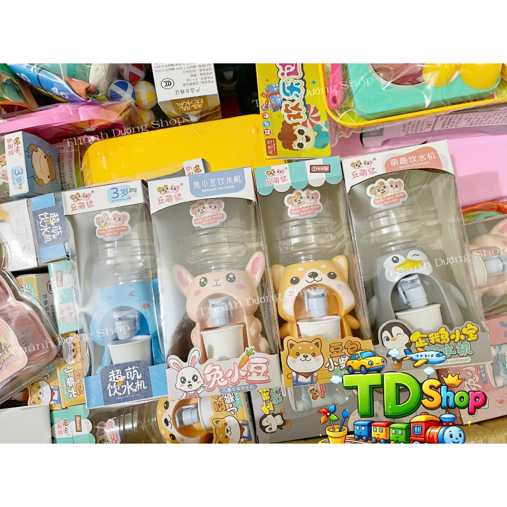 Máy Nước Mini Cho Bé Hình Thú Dễ Thương – Đồ Chơi Máy Nước Có Cốc, Mô Phỏng Thật, An Toàn Cho Trẻ