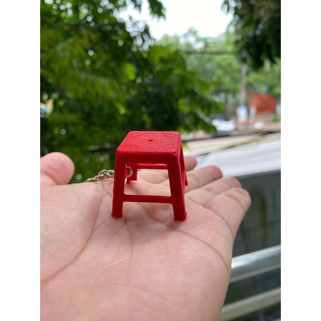 Móc Khoá Ghế Nhựa 3D - Móc Khoá Tuổi Thơ, trở lại thời học sinh.