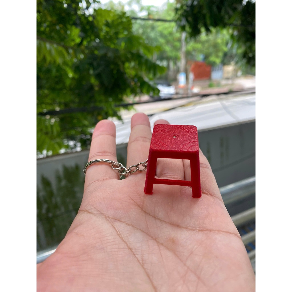Móc Khoá Ghế Nhựa 3D - Móc Khoá Tuổi Thơ, trở lại thời học sinh.