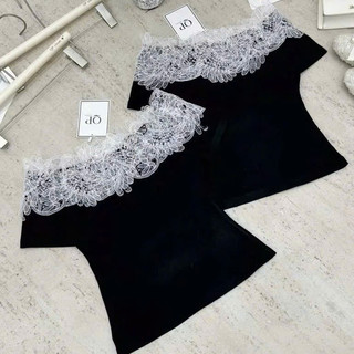Áo trễ vai phối ren mềm mại quyến rũ Tôn Dáng Sang Chảnh