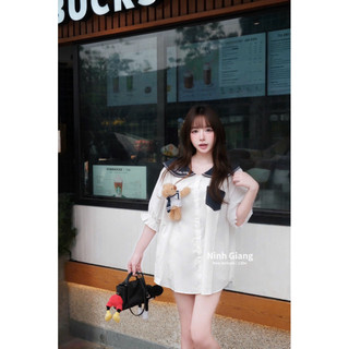 Áo Sơ Mi Gấu 13De Marzo Kitty Thuỷ Thủ Tay Bồng QC