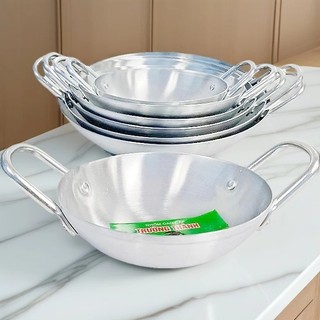 Chảo Nhôm 2 Quai Sâu Lòng Dày Dặn Đủ Cỡ_Size 16/18/22/24/26/30Cm