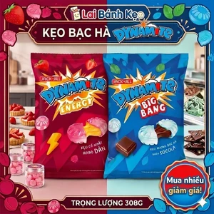 Kẹo Dynamite Hương Bạc Hà Nhân Socola & Nhân Dâu - Gói 308g