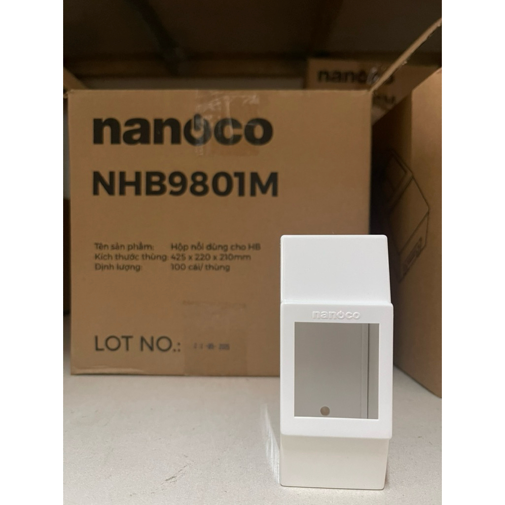 Hộp chụp Cb cóc, Cb chống giật-MCB 2p, Combo Mặt 3 Wide+Đai nhựa gắn Cb cóc