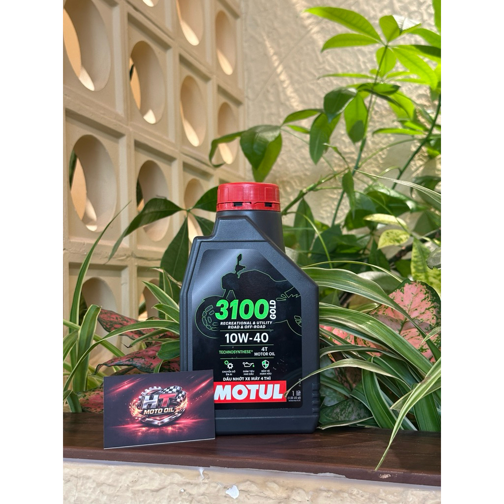 Motul Dầu Nhớt Xe Máy Cao Cấp Tổng Hợp Motul 3100 Gold 4T 10W-40 10W40 1L Chính Hãng API SP SL JASO MA2 Chống Mài Mòn