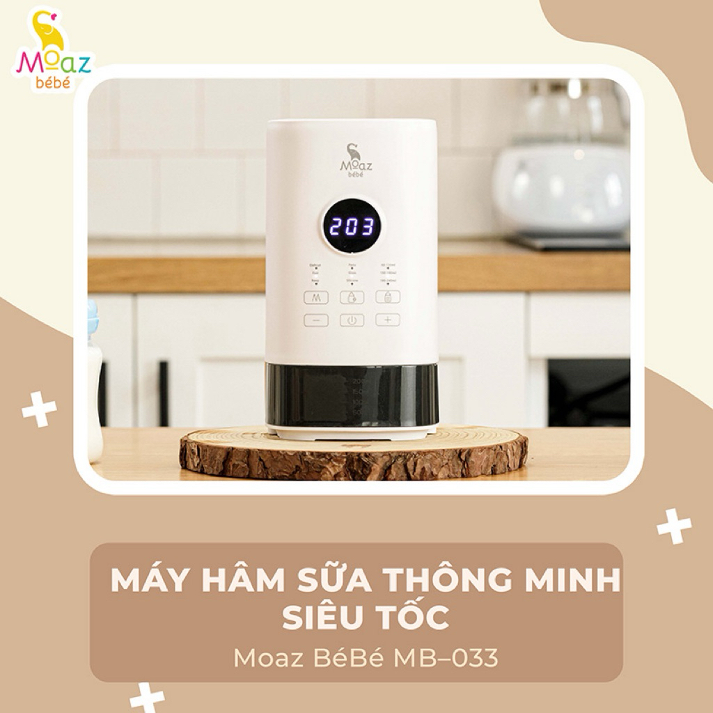 🥳 Máy hâm sữa thông minh siêu tốc Moaz BéBé MB – 033