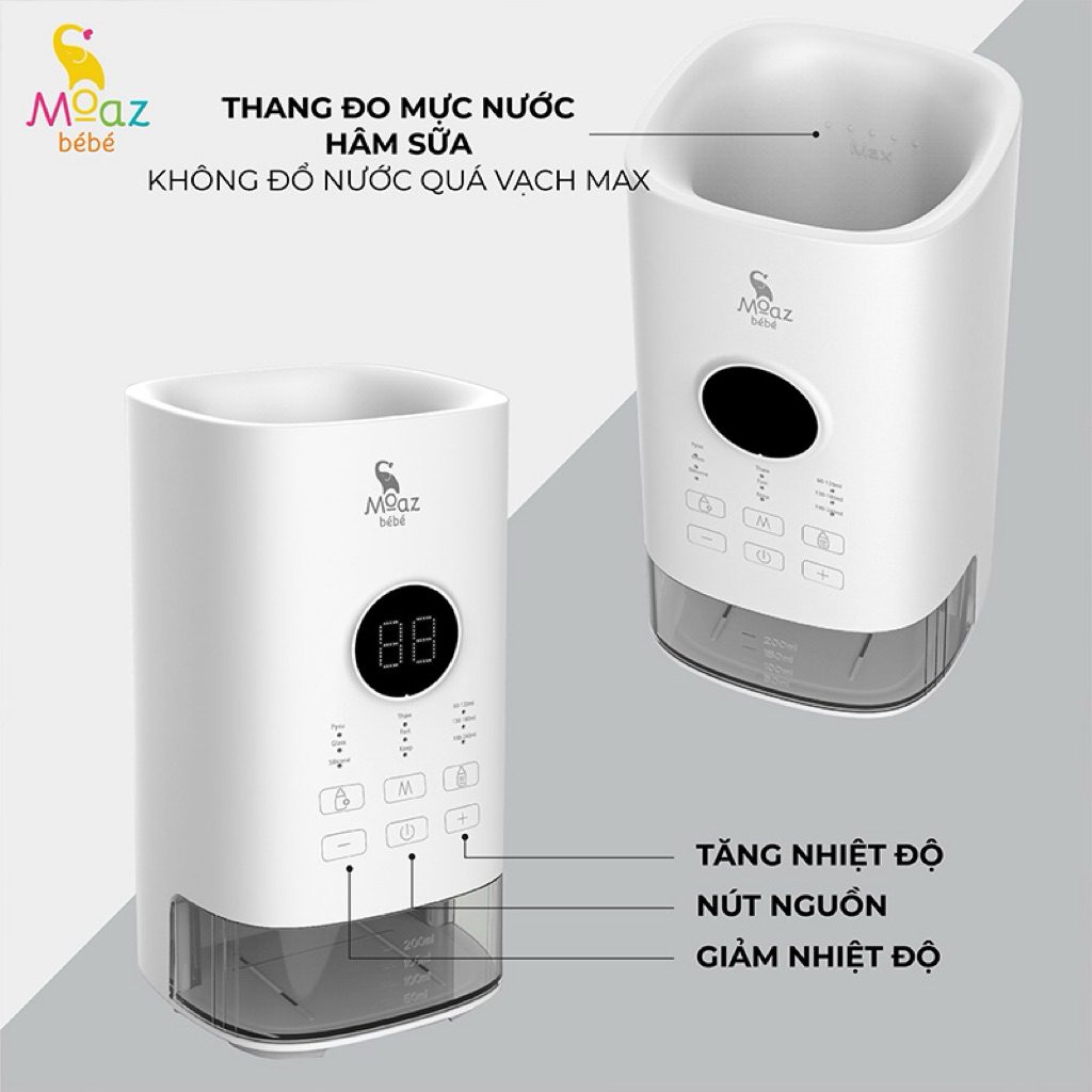 🥳 Máy hâm sữa thông minh siêu tốc Moaz BéBé MB – 033