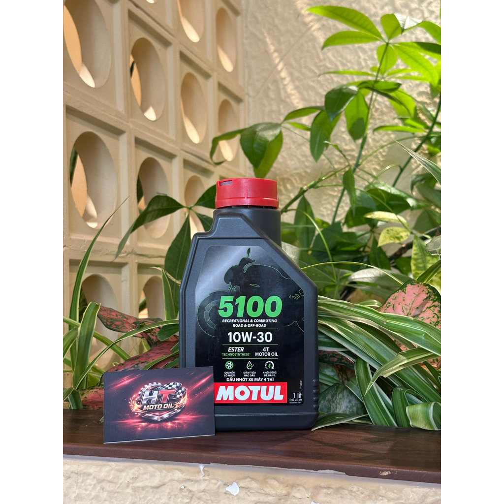 Motul Dầu Nhớt Xe Máy Cao Cấp Tổng Hợp MOTUL 5100 4T 10W30 1L Chính Hãng API SP JASO MA2 Công Nghệ Ester Bảo Vệ Động Cơ