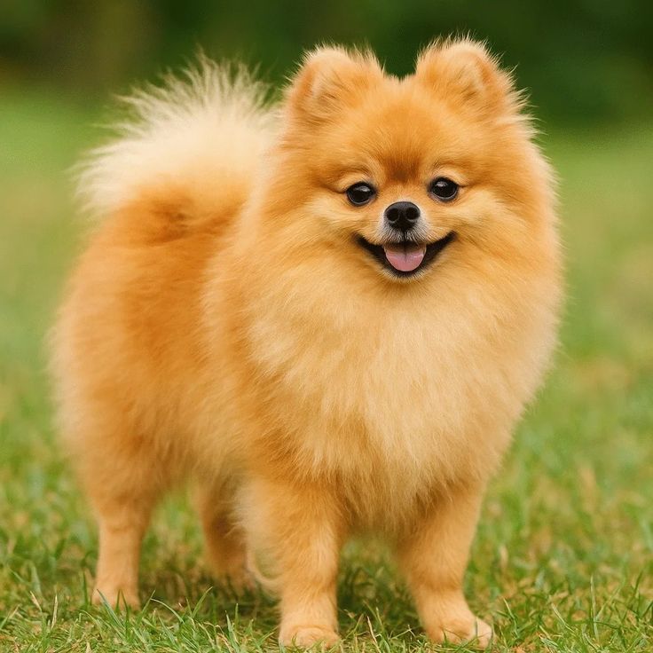 Móc khoá chú chó Pomeranian màu trắng siêu dễ thương