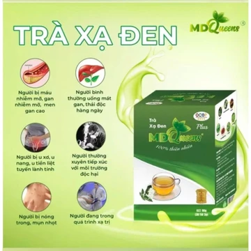 Combo Từ 5 hộp->10 hộp Trà Xạ Đen MDQueens 30gam (10 túi lọc/hộp) túi lọc. Trà mát gan thải độc thanh lọc cơ thể