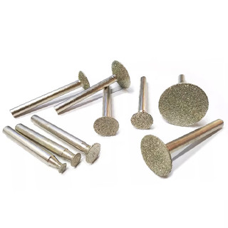 Đầu mài kim cương dạng đĩa chữ T - Cốt 6mm siêu bền (Phi 6mm - 30mm)