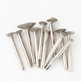Đầu mài kim cương dạng đĩa chữ T - Cốt 6mm siêu bền (Phi 6mm - 30mm)