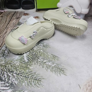 HANASTORE Dép sục nữ cao 5cm tặng kèm sticker dễ thương xinh xắn dễ phối đồ cao su EVA nhẹ êm