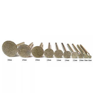 Đầu mài kim cương dạng đĩa chữ T - Cốt 6mm siêu bền (Phi 6mm - 30mm)