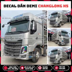 Changlong H7 - Tem dán đèn Changlong H7 decal 3 lớp chống nước bền màu dễ dán cắt sẵn theo form xe H7 changlong
