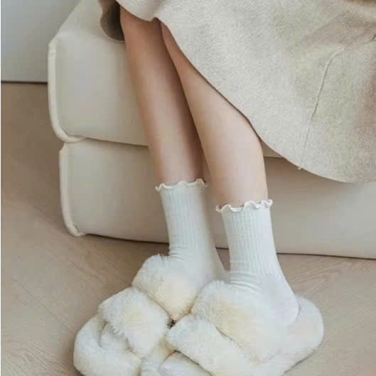 LEZA - Tất Cao Cổ Trơn/Bèo Len Đơn Giản,Dễ Phối Đồ Hàng Ngày. Phong Cách Nhật Bản, Hàn Quốc