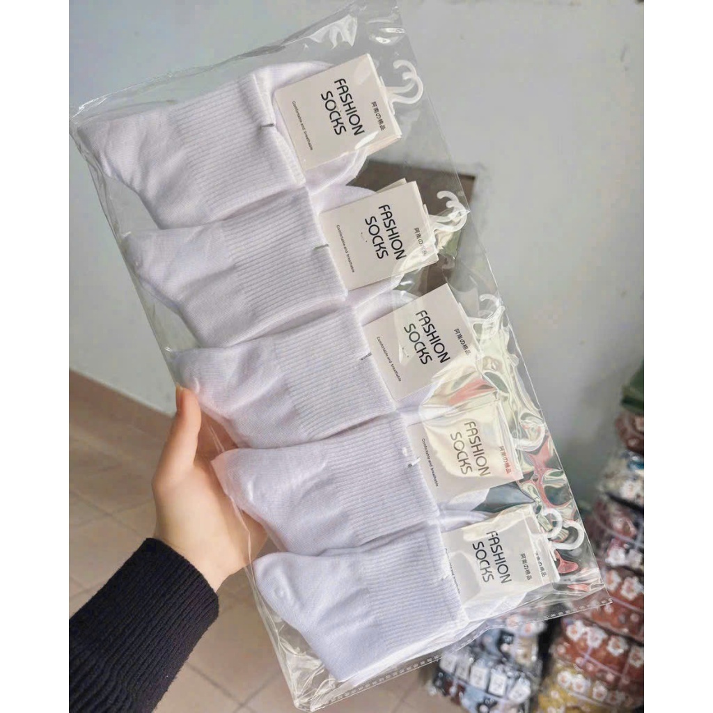 LEZA - Tất Cao Cổ Trơn/Bèo Len Đơn Giản,Dễ Phối Đồ Hàng Ngày. Phong Cách Nhật Bản, Hàn Quốc