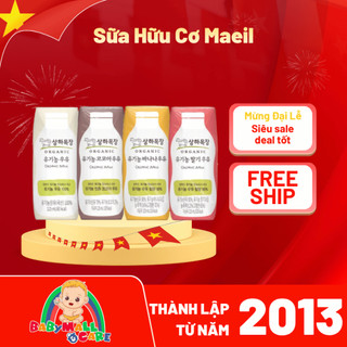 1 Lốc 4 Hộp Sữa Hữu Cơ Maeil – Organic Milk Hàn Quốc 200ml Nguyên Chất
