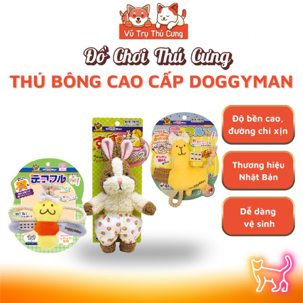 Đồ Chơi Thú Bông Cho Chó Mèo DoggyMan Hàng Cao Cấp