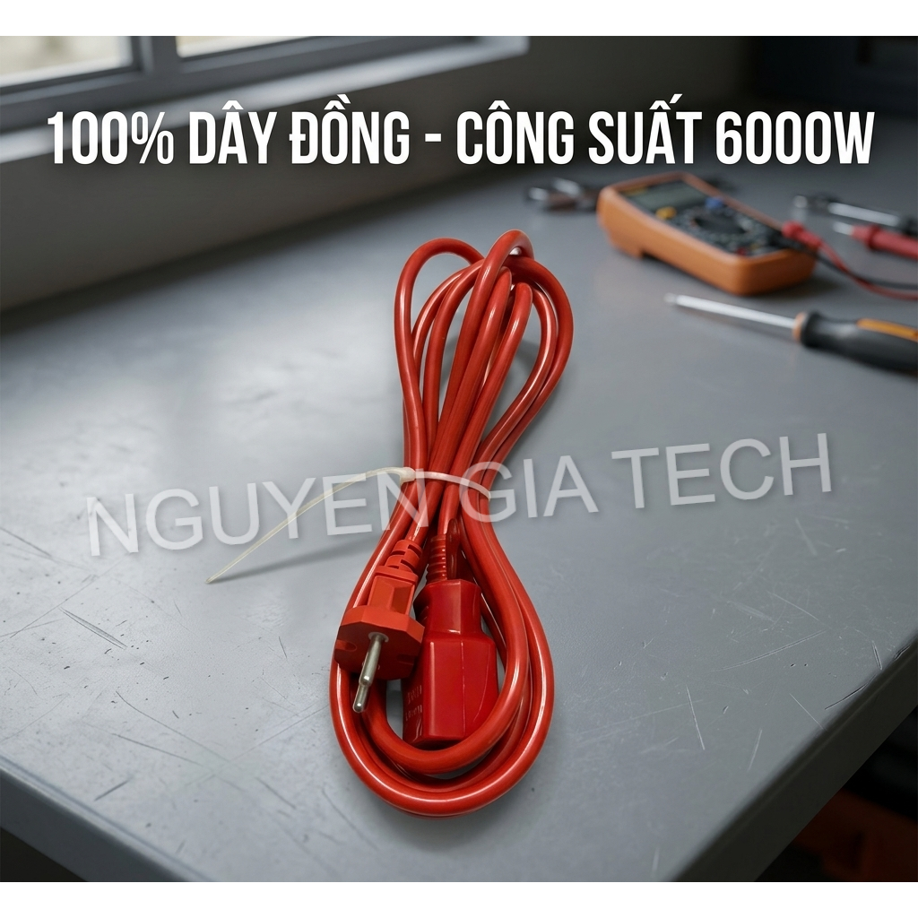 🎁 BEST SELL 🎁 DÂY ĐIỆN NỐI CHỊU TẢI 100% DÂY ĐỒNG - CÔNG SUẤT 6000W