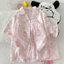 Bộ mặc nhà pyjama (cộc tay) chất đũi bông mây mềm mại họa tiết nhẹ nhàng đáng yêu