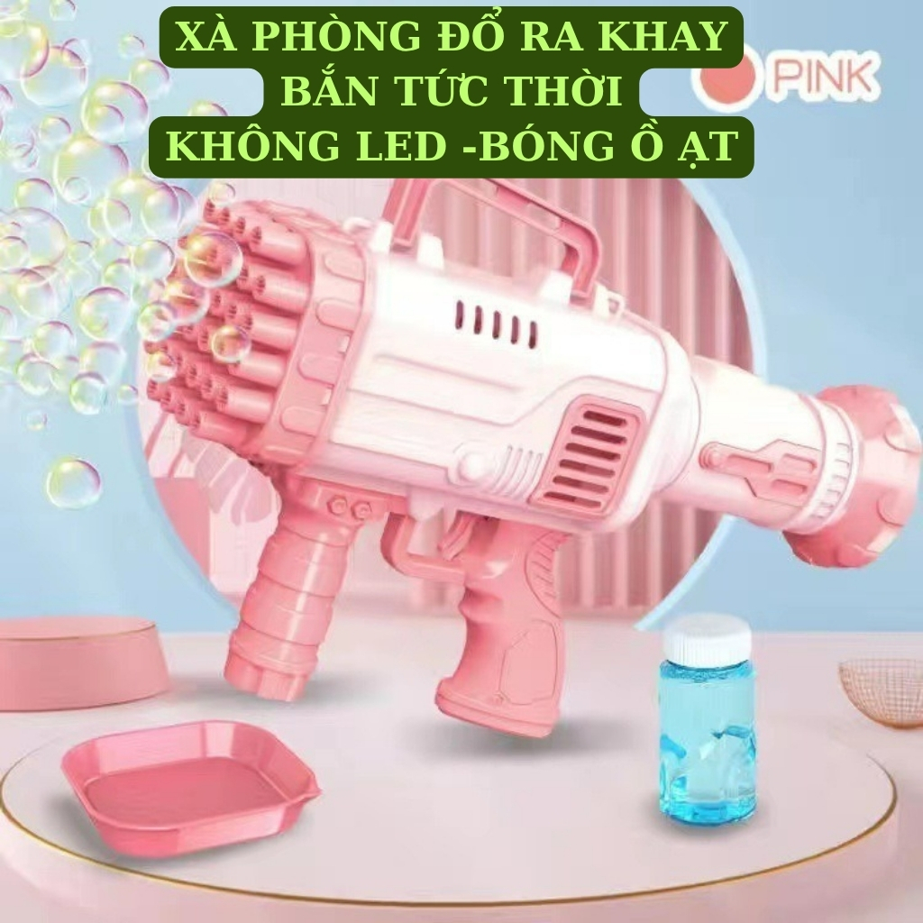 Súng Bắn Bong Bóng Xà Phòng Cho Bé Tự Động – Đồ Chơi Bong Bóng Ngoài Trời Vui Nhộn, An Toàn Cho Trẻ Em - Binbibo