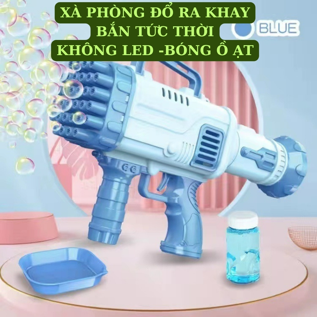 Súng Bắn Bong Bóng Xà Phòng Cho Bé Tự Động – Đồ Chơi Bong Bóng Ngoài Trời Vui Nhộn, An Toàn Cho Trẻ Em - Binbibo