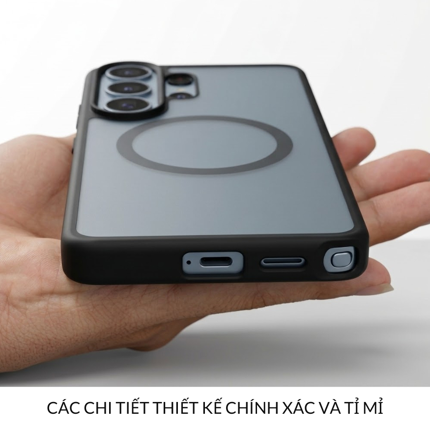 Ốp Likgus Matte Lưng Nhám Viền Dẻo Chống Sốc Hỗ Trợ Sạc Không Dây Magnetic Cho Samsung S26Ultra