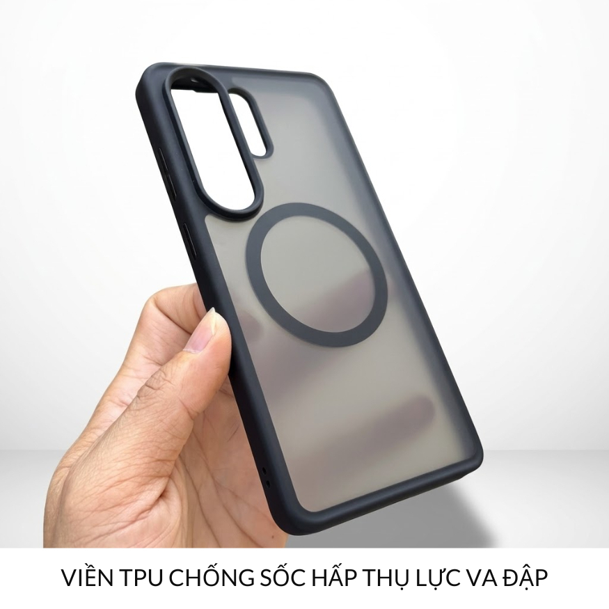 Ốp Likgus Matte Lưng Nhám Viền Dẻo Chống Sốc Hỗ Trợ Sạc Không Dây Magnetic Cho Samsung S26Ultra