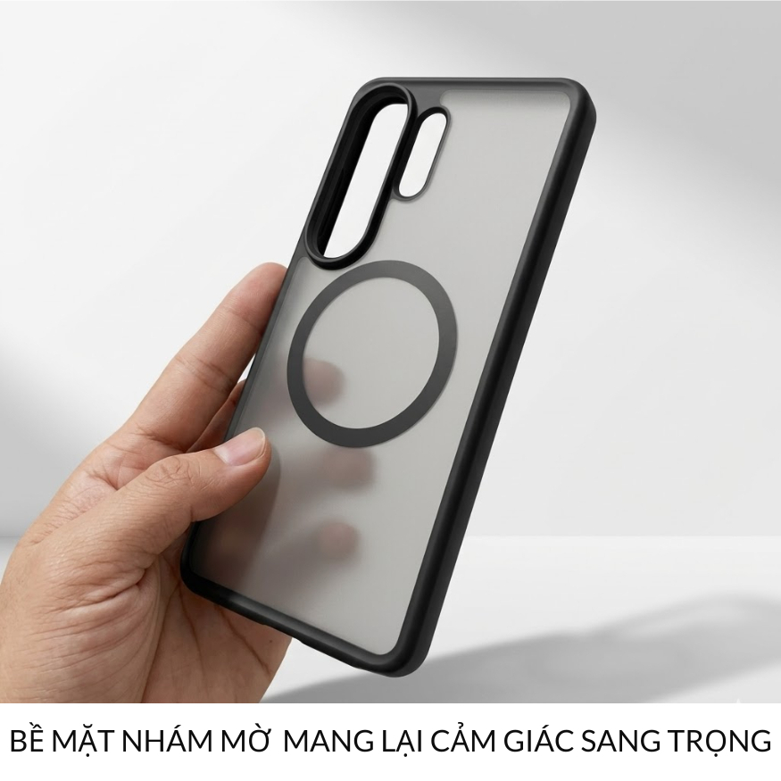Ốp Likgus Matte Lưng Nhám Viền Dẻo Chống Sốc Hỗ Trợ Sạc Không Dây Magnetic Cho Samsung S26Ultra