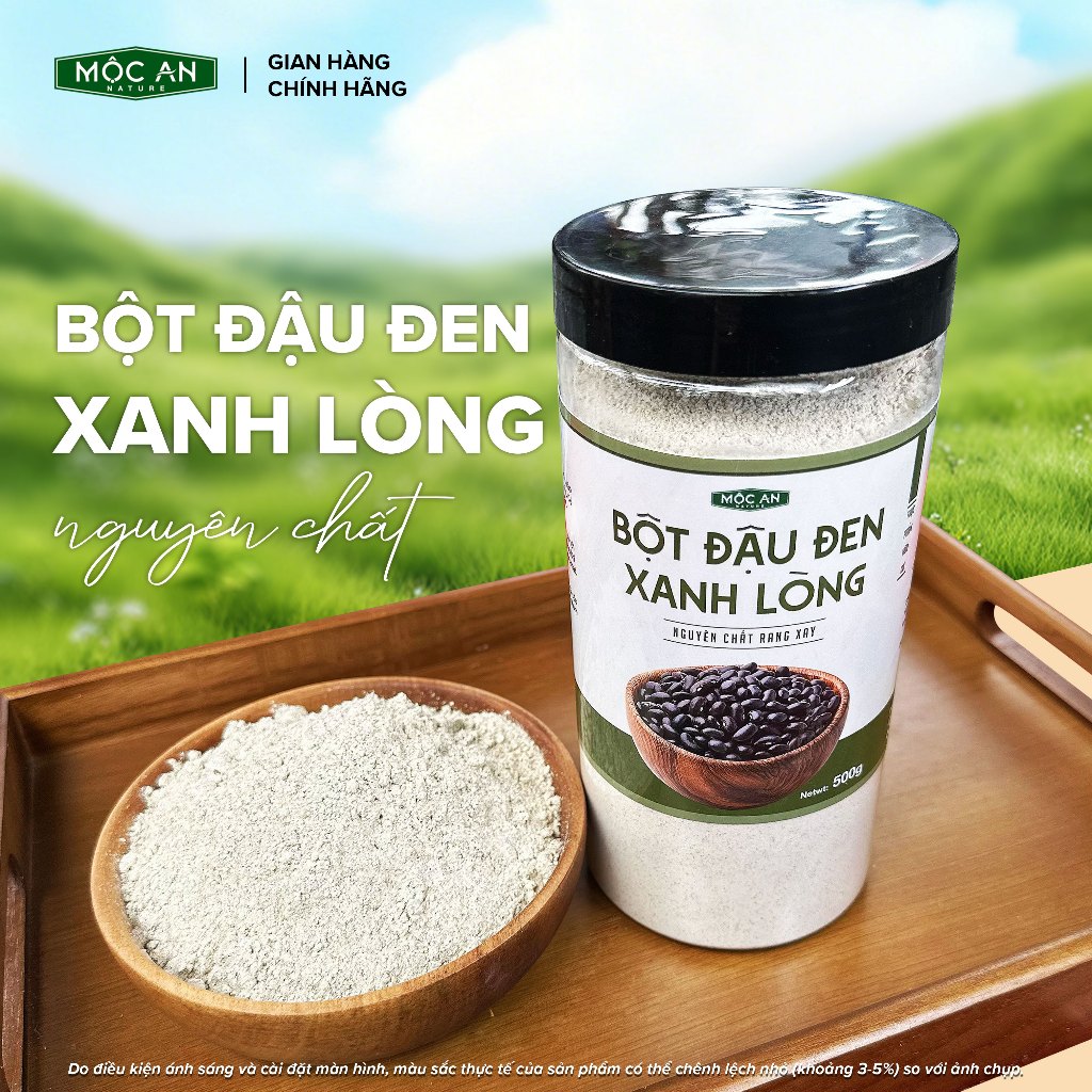Bột Đậu Đen Xanh Lòng Nguyên Chất Mộc An Hạt Rang Xay Mịn Giàu Dinh Dưỡng