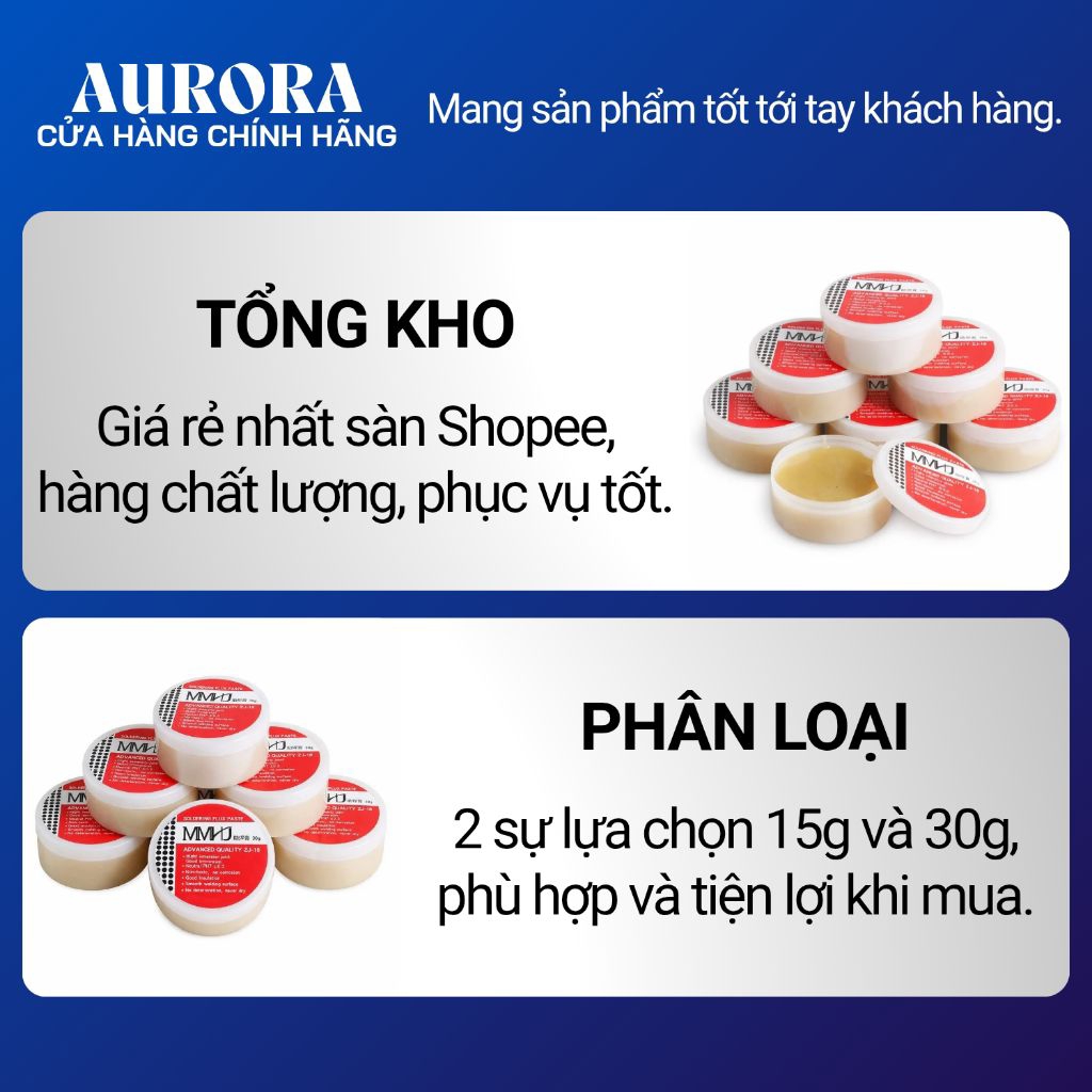 Mỡ hàn thiếc cao cấp mỡ trợ hàn chì loại tốt siêu dính 15g, 30g