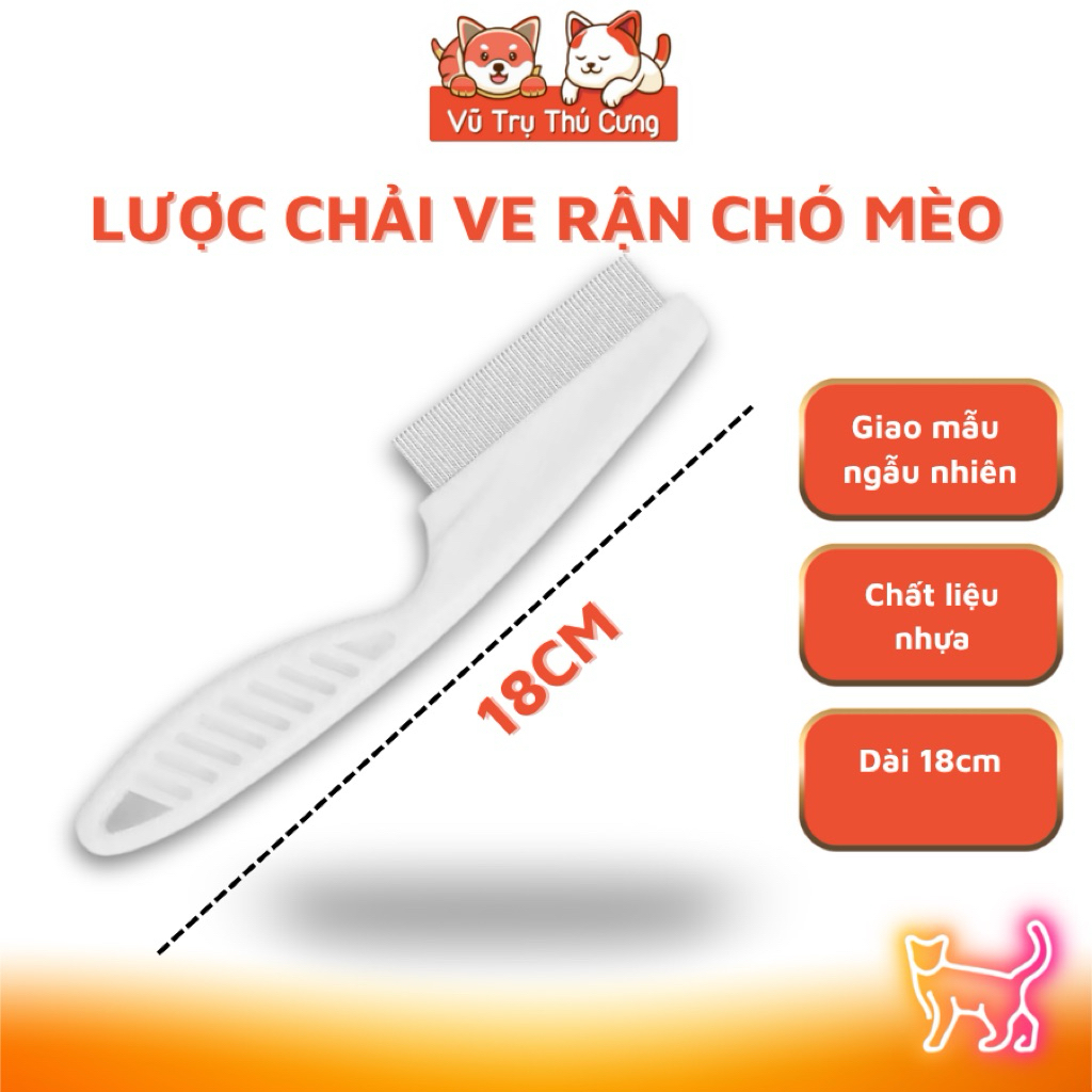 Lược Chải Ve Rận Cho Chó Mèo