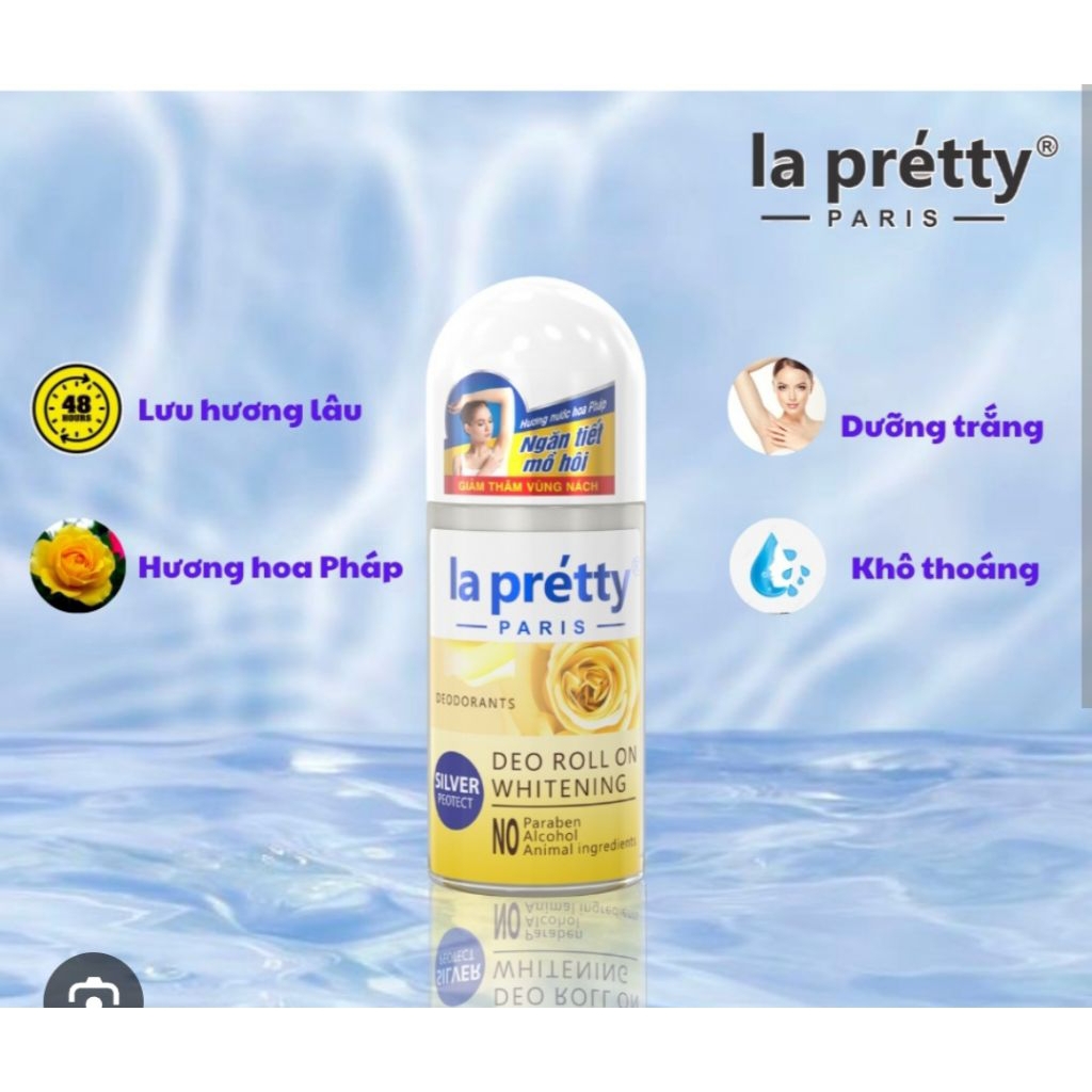 Lăn Lapretty là sản phẩm chăm sóc cơ thể giúp ngăn ngừa tiết mồ hôi, giảm thâm và không ố vàng áo.