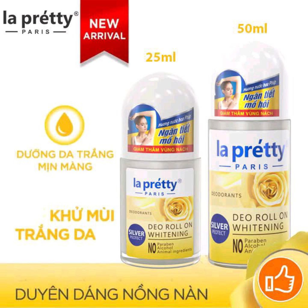 Lăn Lapretty là sản phẩm chăm sóc cơ thể giúp ngăn ngừa tiết mồ hôi, giảm thâm và không ố vàng áo.