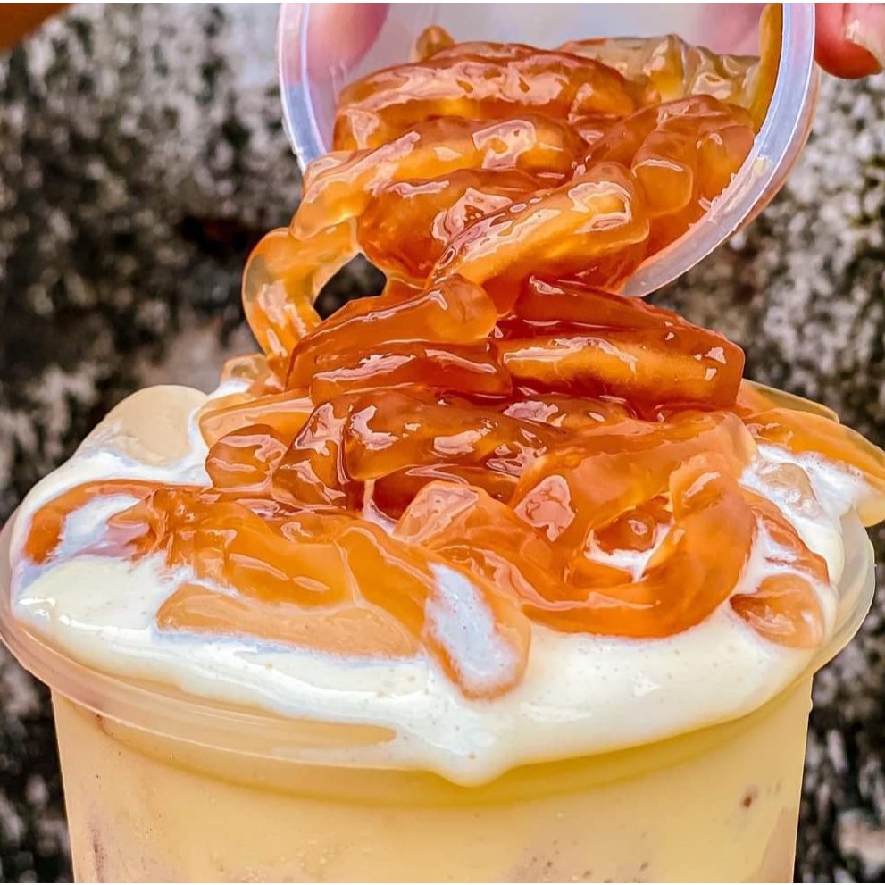 Trân Châu Sợi Hoàng Kim Long Phú gói 1kg - Topping Trà Sữa
