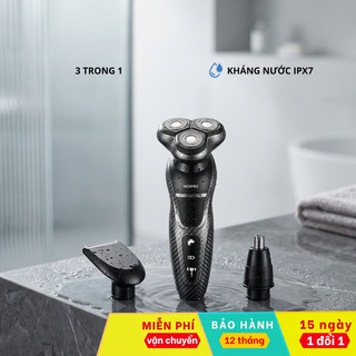 máy cạo râu ,máy cạo râu mini đa năng cạo râu sát, êm, mua 1 được 3 - kháng nước IPX7