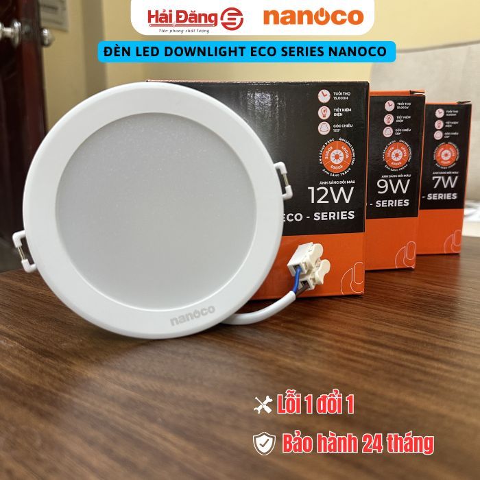 Đèn LED Dowlight âm trần Nanoco NED 7W 9W 12W 15W 18W 24W ánh sáng ...