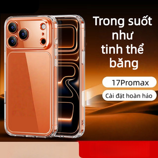 Ốp Lưng iPhone Chống Sốc Trong Suốt Chất Liệu Cứng Bảo Vệ Điện Thoại Cho iP X/XS/11/12/13/14/15/16/17/Pro/Max/Plus