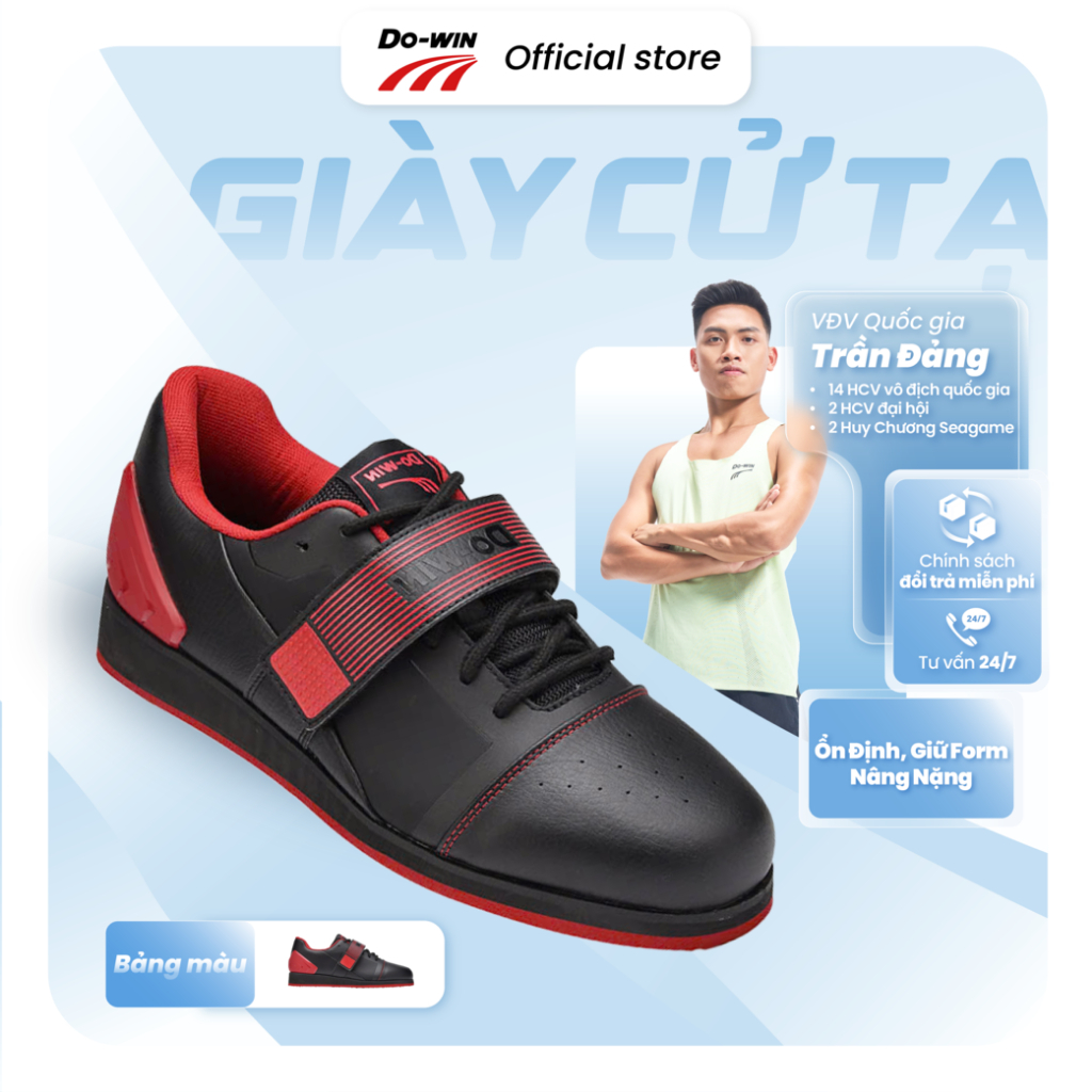Giày cử tạ tập luyện và thi đấu chuyên nghiệp Nam và Nữ Do-win
